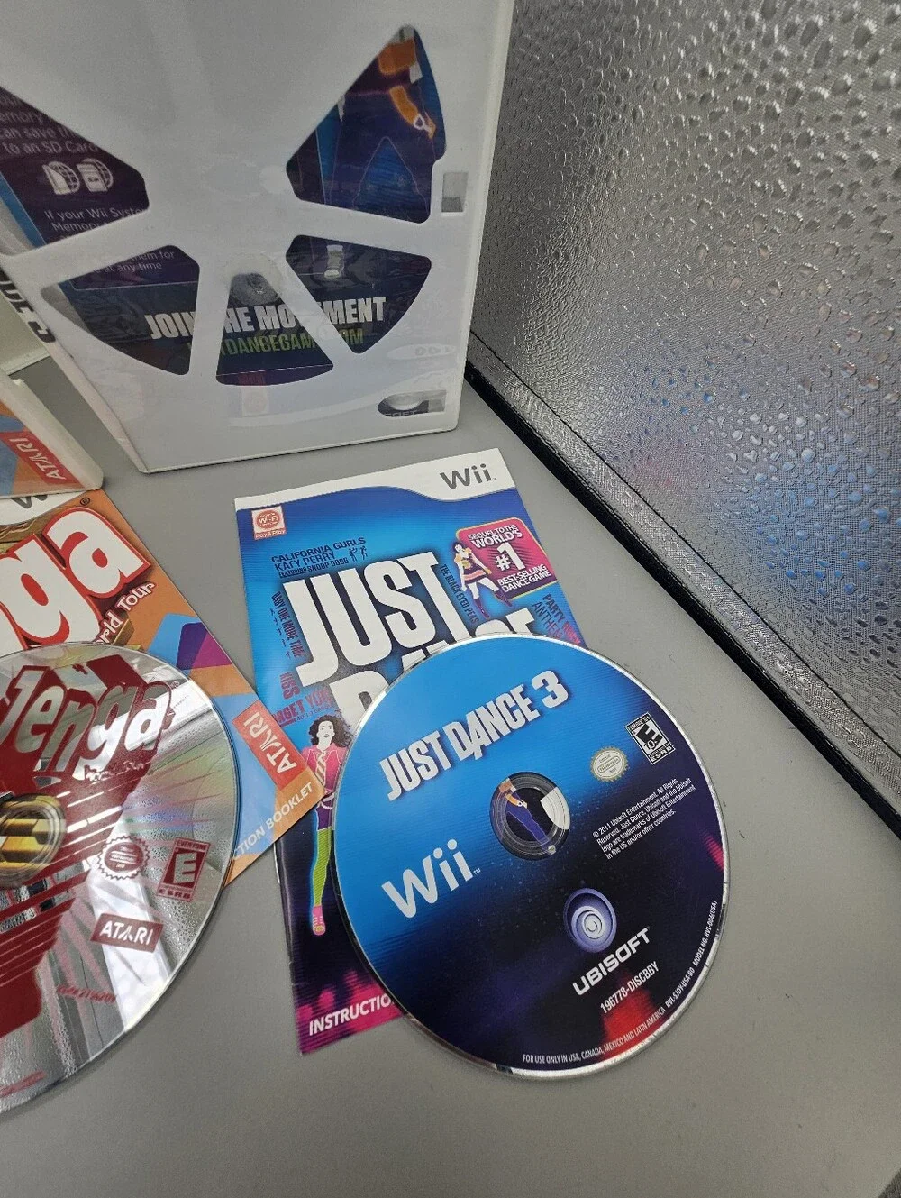 Nintendo Wii Game Lot CIB Boom Blox Bash Party Just Dance 3 Jenga Y2k Vtg Set